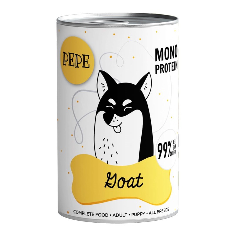 PAKA ZWIERZAKA Pepe Goat - wet dog food - 400g PAKA ZWIERZAKA Pepe Goat - wet dog food - 400g