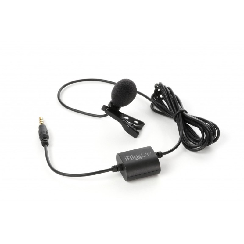 IK Multimedia iRig Mic Lav Black Clip-on microphone IK Multimedia iRig Mic Lav Black Clip-on microphone