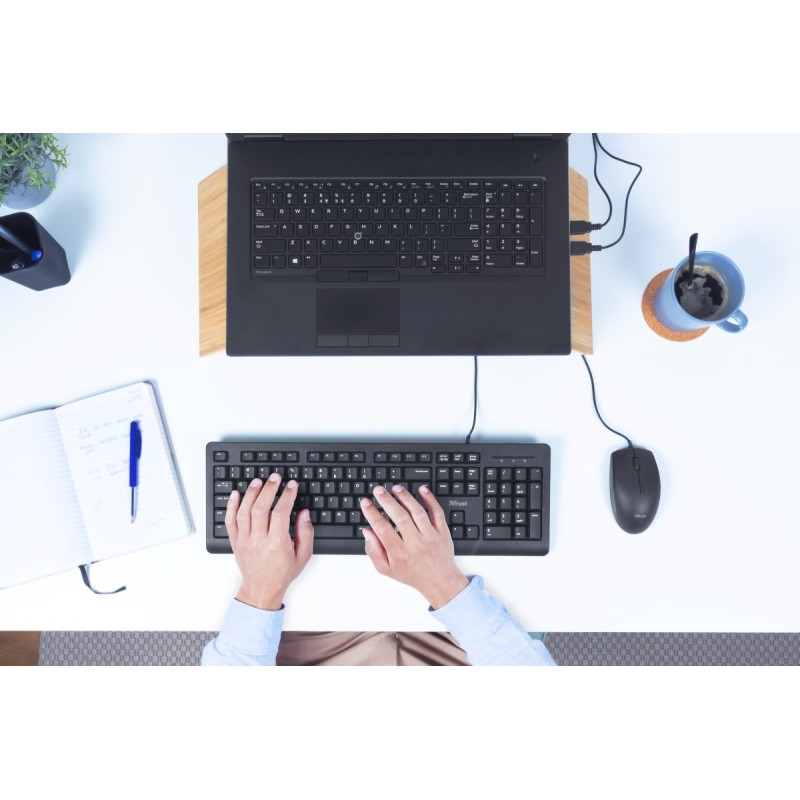 Trust Primo keyboard USB QWERTY US English Black Trust Primo keyboard USB QWERTY US English Black