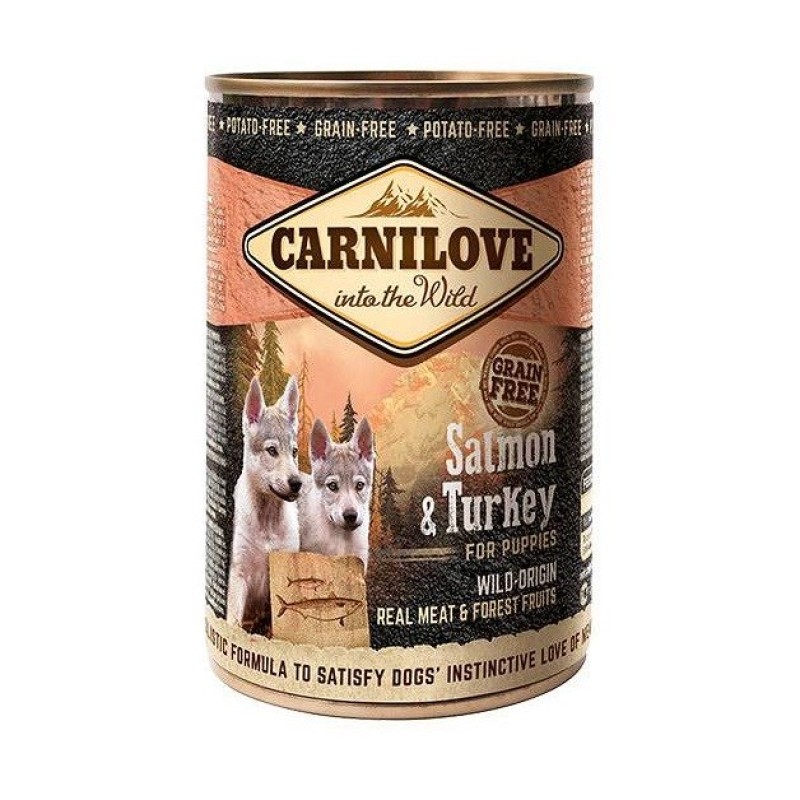 CARNILOVE Into the Wild Salmon&Turkey for Puppies - Wet dog food - 400 g CARNILOVE Into the Wild Salmon&Turkey for Puppies - Wet dog food - 400 g