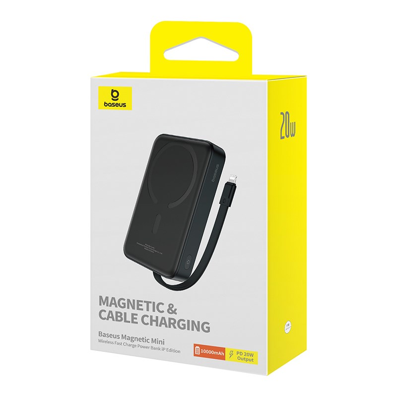 Baseus P10022109113-00 Lithium polymer (LiPo) power bank 10000 mAh Wireless charging Black Baseus P10022109113-00 Lithium polymer (LiPo) power bank 10000 mAh Wireless charging Black