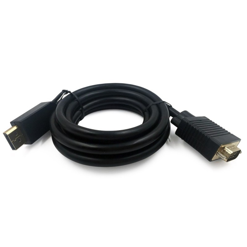 Gembird CCP-DPM-VGAM-6 video cable adapter 1.8 m VGA (D-Sub) DisplayPort Black Gembird CCP-DPM-VGAM-6 video cable adapter 1.8 m VGA (D-Sub) DisplayPort Black