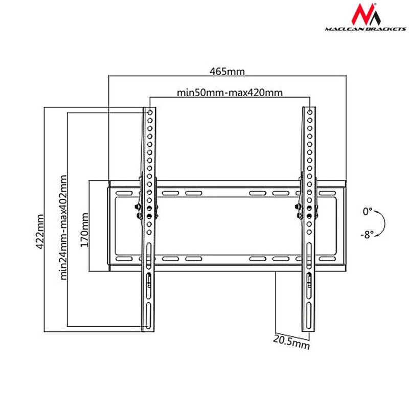 Maclean MC-774 TV stand 32-55 Maclean MC-774 TV stand 32-55