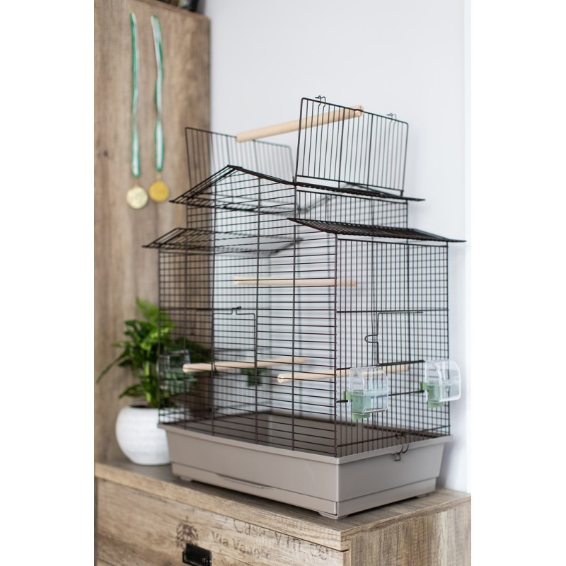 INTER-ZOO Iza 3 Japandi - bird cage - 58,5 x 38 x 65 cm INTER-ZOO Iza 3 Japandi - bird cage - 58,5 x 38 x 65 cm