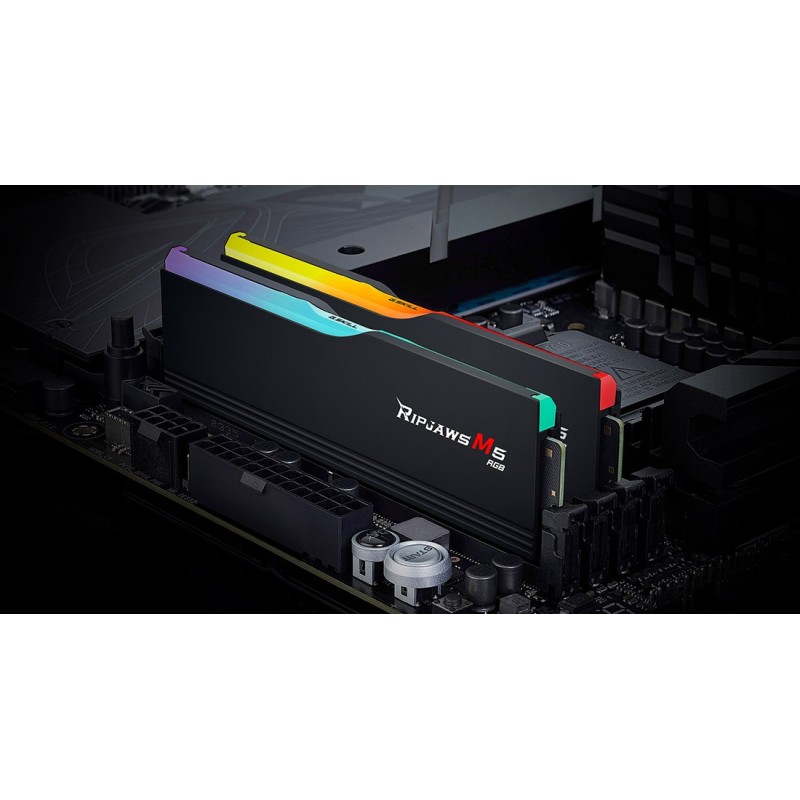 G.Skill Ripjaws M5 RGB F5-6400J3239G16GX2-RM5RK memory module 32 GB 2 x 16 GB DDR5 6400 MHz G.Skill Ripjaws M5 RGB F5-6400J3239G16GX2-RM5RK memory module 32 GB 2 x 16 GB DDR5 6400 MHz
