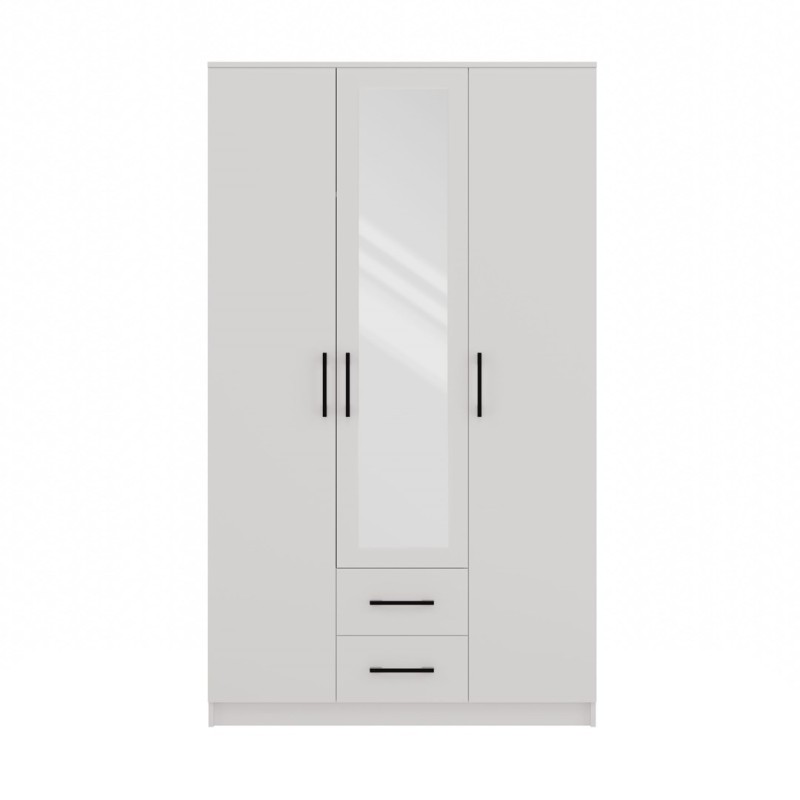Topeshop ROMANA 120 BIEL bedroom wardrobe/closet 6 shelves 3 door(s) White Topeshop ROMANA 120 BIEL bedroom wardrobe/closet 6 shelves 3 door(s) White