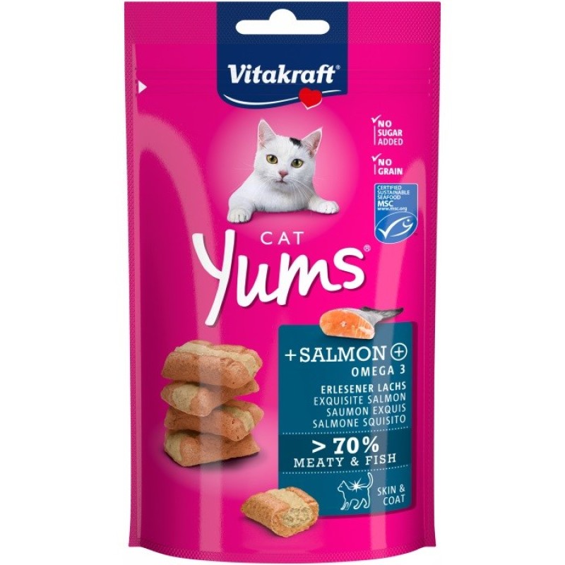 VITAKRAFT Cat Yums Salmon - cat treats - 40 g