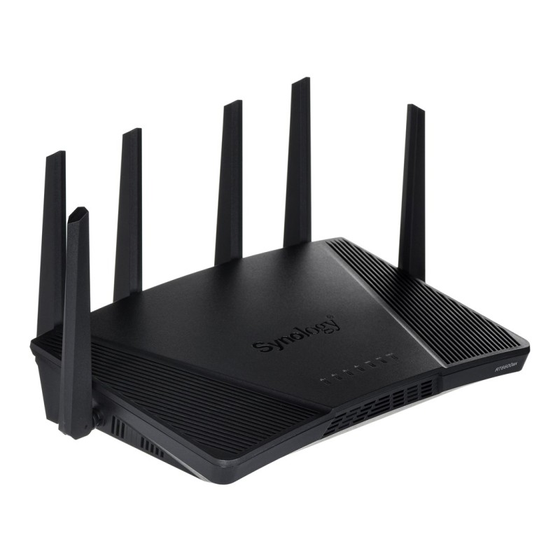 Synology RT6600ax Router WiFi6 1xWAN 3xGbE 1x2.5Gb wireless router Tri-band (2.4 GHz / 5 GHz / 5 GHz) Black