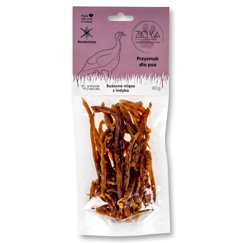 ZOYA Turkey meat - dog treat - 80g ZOYA Turkey meat - dog treat - 80g