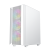Gembird Fornax 4000W ARGB gaming ATX computer case, Midi Tower, backlight, White Gembird Fornax 4000W ARGB gaming ATX computer case, Midi Tower, backlight, White