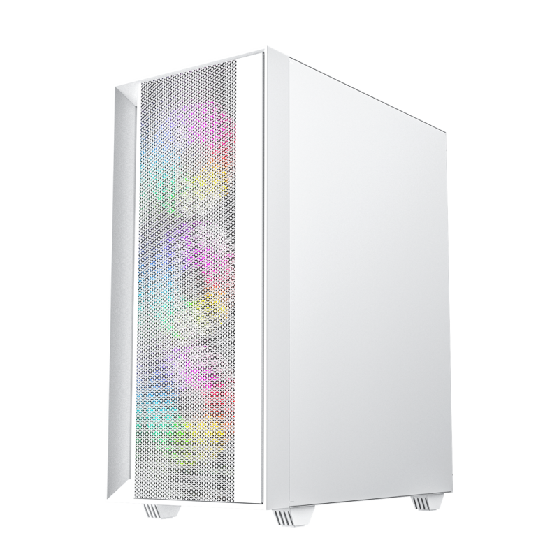 Gembird Fornax 4000W ARGB gaming ATX computer case, Midi Tower, backlight, White Gembird Fornax 4000W ARGB gaming ATX computer case, Midi Tower, backlight, White
