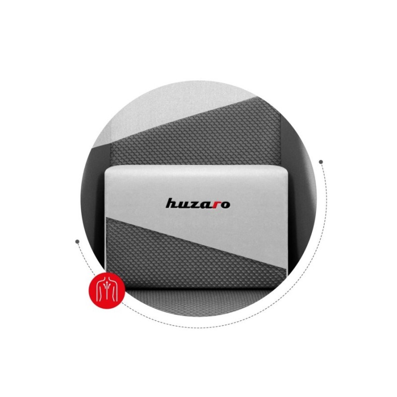 Huzaro Force 6.2 PC gaming chair Bucket (cradle) seat Grey, White Huzaro Force 6.2 PC gaming chair Bucket (cradle) seat Grey, White