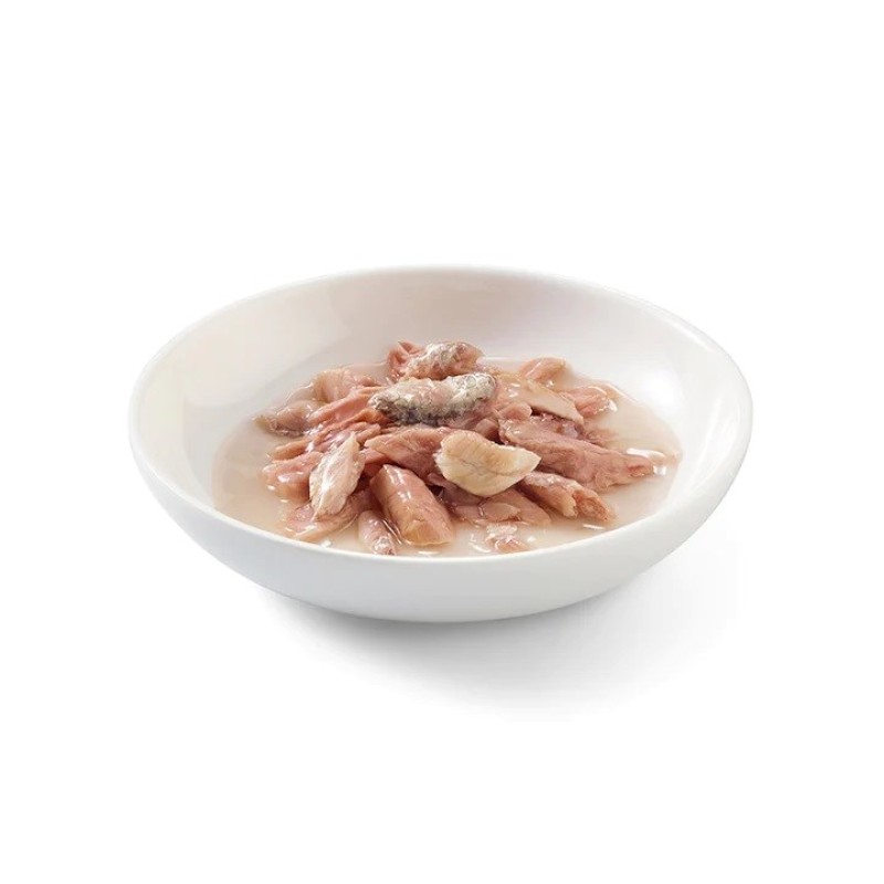 SCHESIR in cooking broth Tuna with sardines - wet cat food - 70 g SCHESIR in cooking broth Tuna with sardines - wet cat food - 70 g
