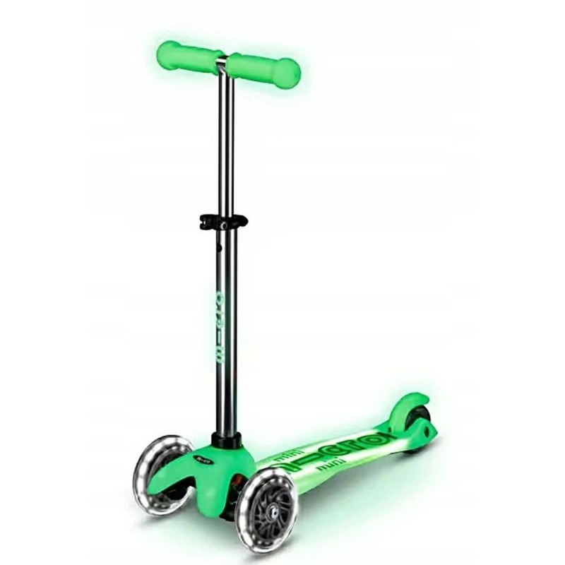 Mini Micro Deluxe Glow LED Plus Icy Lime scooter Mini Micro Deluxe Glow LED Plus Icy Lime scooter