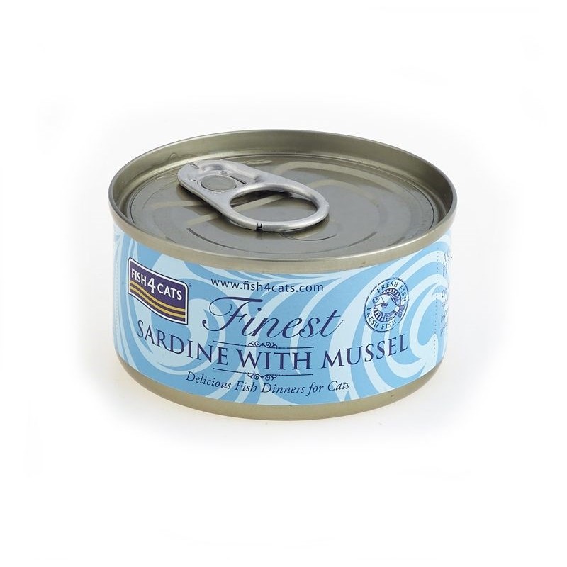 FISH4CATS Sardine with mussel - wet cat food - 70g FISH4CATS Sardine with mussel - wet cat food - 70g