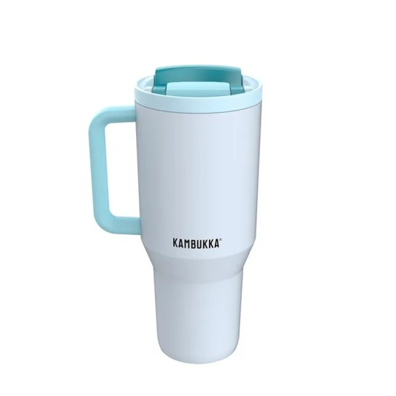 Thermal mug with telescopic straw Kambukka Rio Tumbler 950ml Frosty Coconut Thermal mug with telescopic straw Kambukka Rio Tumbler 950ml Frosty Coconut