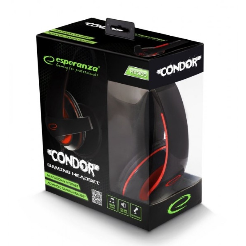 Esperanza EGH300R Headset Head-band Black,Red Esperanza EGH300R Headset Head-band Black,Red
