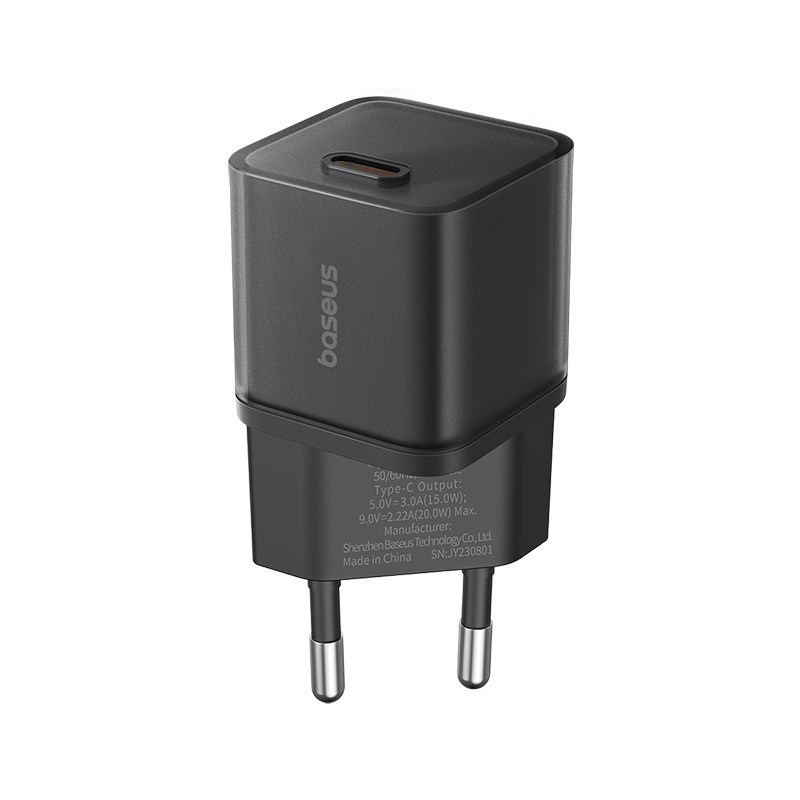 Baseus GAN5S P10162503113-00 Mains Charger 20 W Black Baseus GAN5S P10162503113-00 Mains Charger 20 W Black