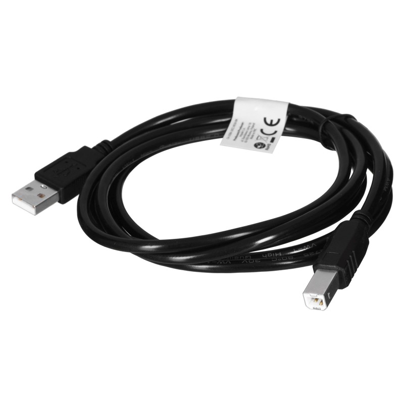 Lanberg CA-USBA-10CC-0018-BK USB cable 1.8 m USB 2.0 USB B Black Lanberg CA-USBA-10CC-0018-BK USB cable 1.8 m USB 2.0 USB B Black
