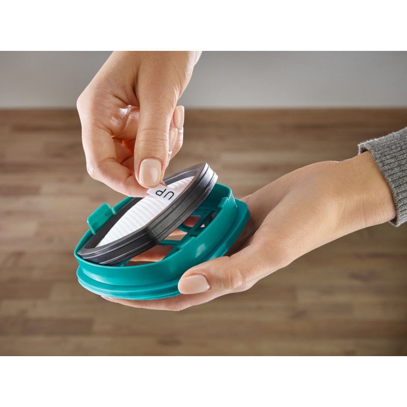 Leifheit PowerVac 2in1 2-in-1 stick vacuum Battery Dry Cyclonic Bagless Black, Blue, White