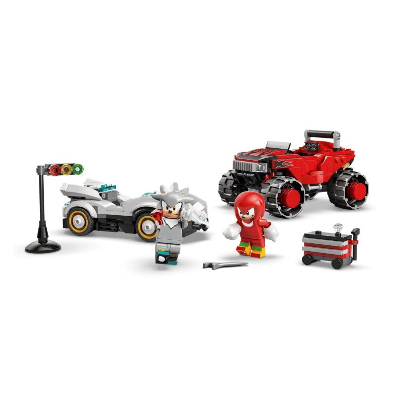 LEGO SONIC THE HEDGEHOG 77118 Silver's Car vs Knuckles' Monster Truck