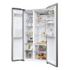 Haier SBS 90 Serie 5 HSR5918DIMP Free-standing double-sided fridge-freezer combination 511 l D Platinum, stainless steel