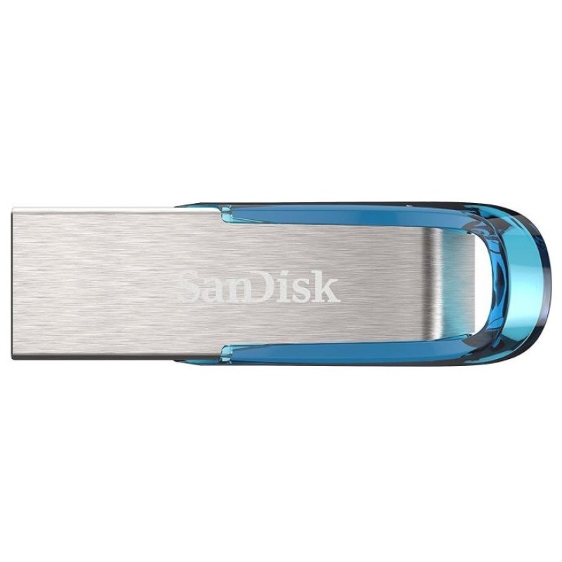SanDisk Ultra Flair USB flash drive 128 GB USB Type-A 3.2 Gen 1 (3.1 Gen 1) Blue, Silver