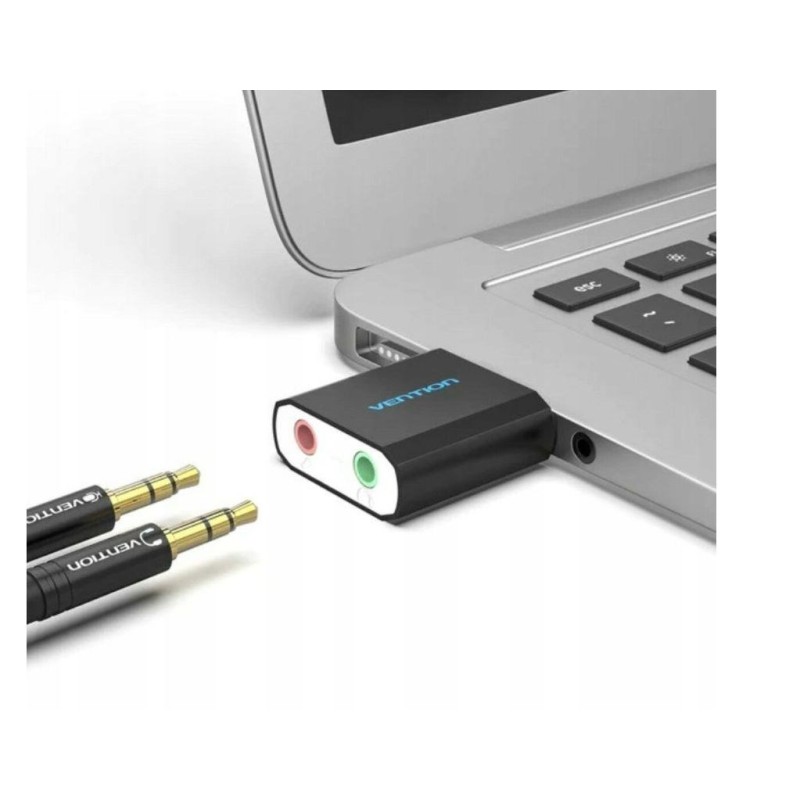 Vention USB External Sound Card Black Metal Type