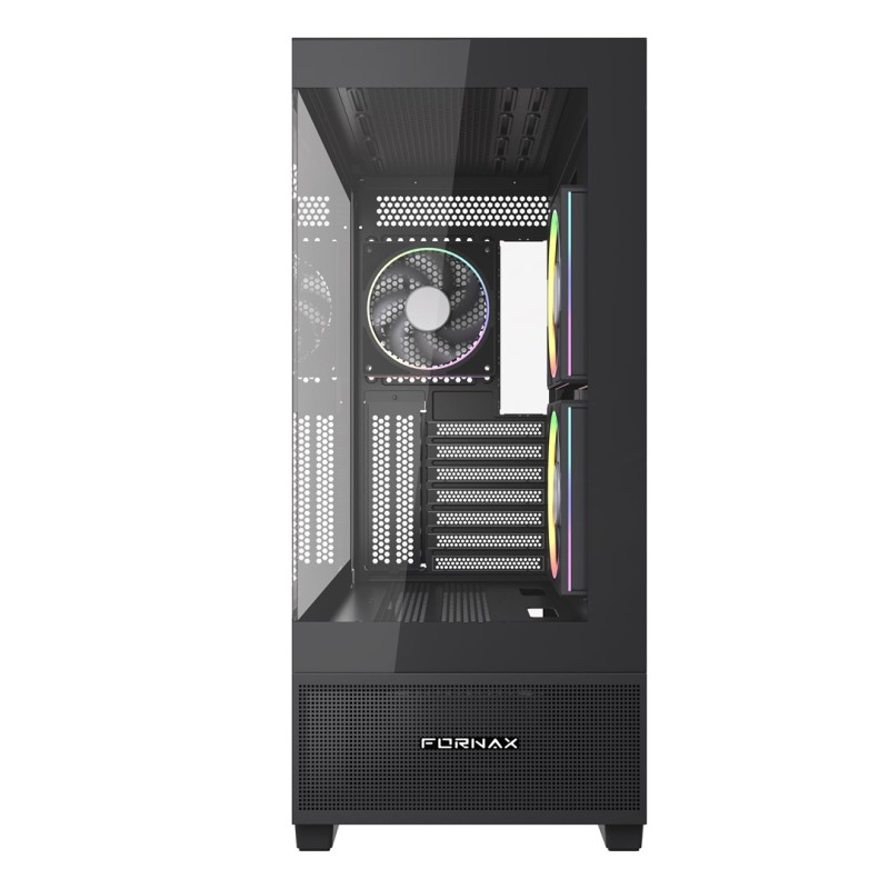 Gembird Gaming case Fornax X550 aquarium type, ATX, 2x USB 3.2 + 1x USB type-C, black Gembird Gaming case Fornax X550 aquarium type, ATX, 2x USB 3.2 + 1x USB type-C, black