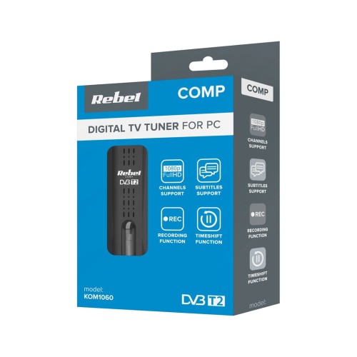 Rebel Comp Tuner DVB-T2,DVB-C,DVB-T H.265 HEVC USB Rebel Comp Tuner DVB-T2,DVB-C,DVB-T H.265 HEVC USB