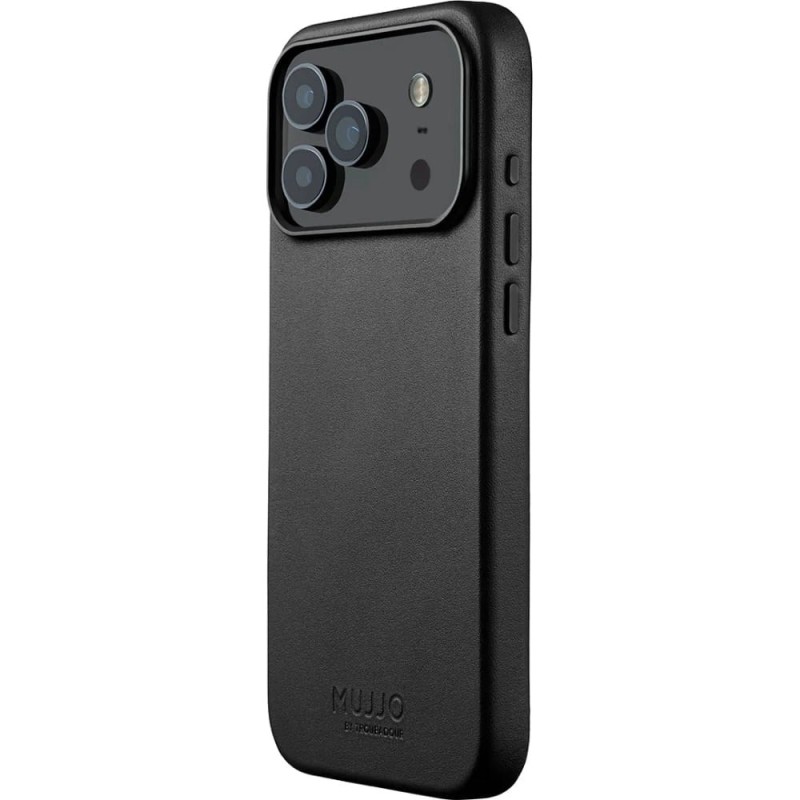 Mujjo Full Leather Case Case for iPhone 17 Pro Max black