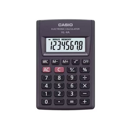 CASIO HL-4A-B 8-digit pocket calculator 56x87mm black