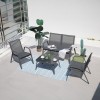 Garden furniture set RIVET black Garden furniture set RIVET black