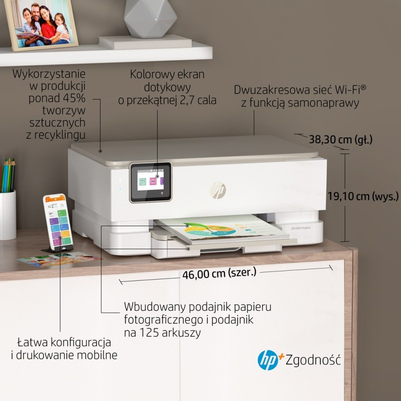 HP ENVY Inspire 7220e All-in-One Printer Thermal inkjet A4 4800 x 1200 DPI 15 ppm Wi-Fi HP ENVY Inspire 7220e All-in-One Printer Thermal inkjet A4 4800 x 1200 DPI 15 ppm Wi-Fi