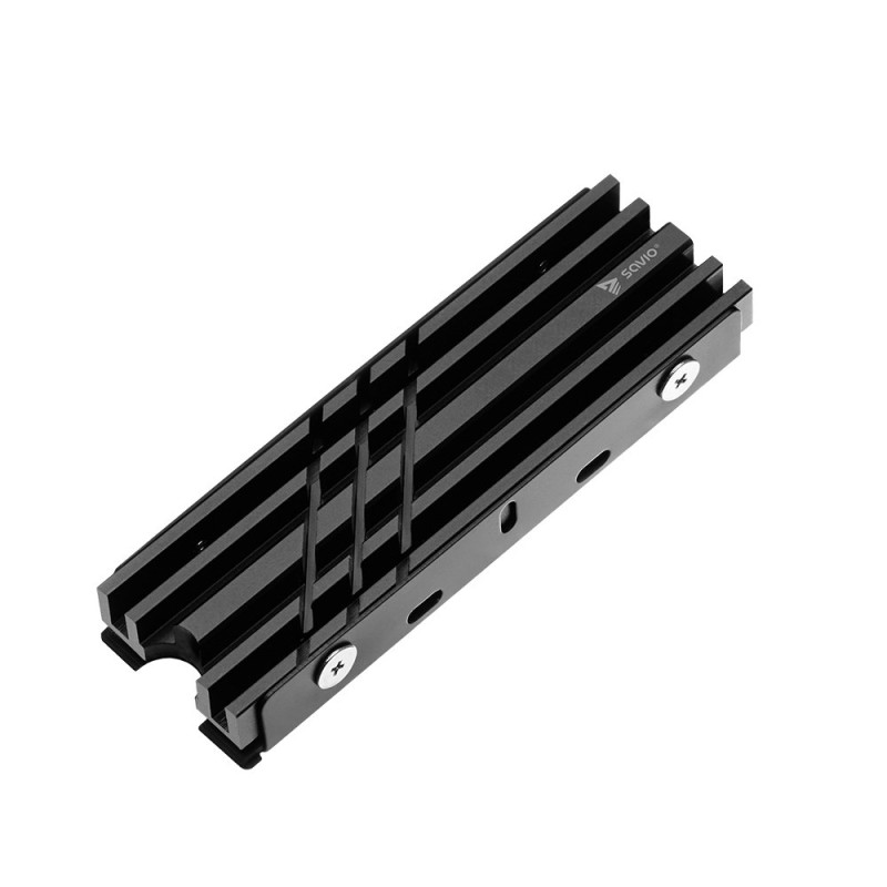SAVIO Cooling for M.2 NVME 2280 drives, AK-60, Black SAVIO Cooling for M.2 NVME 2280 drives, AK-60, Black