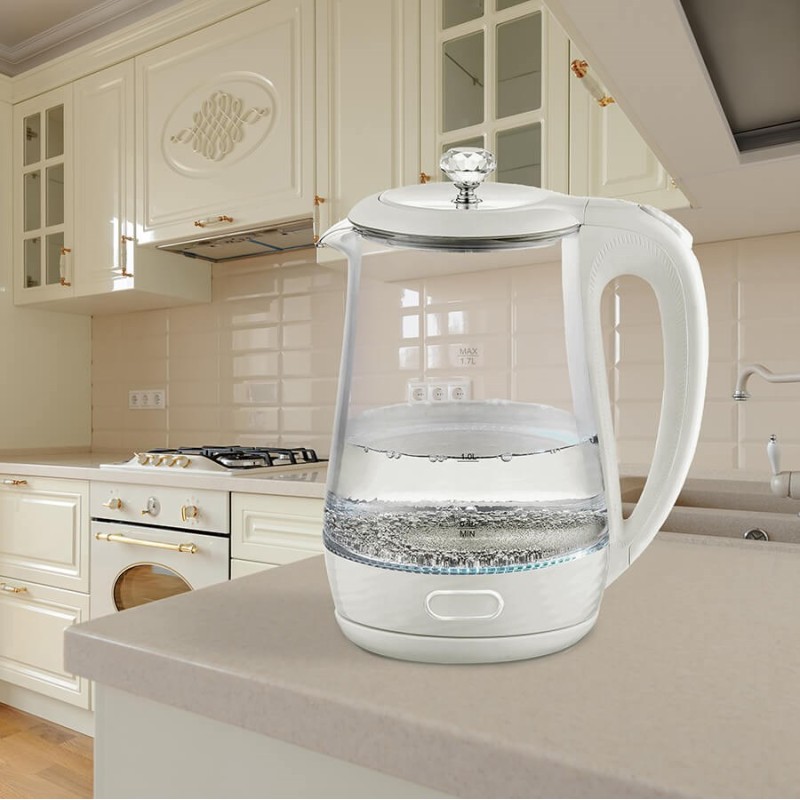 Maestro MR-052 Electric glass kettle 1.7 L (MR-052-WHITE) White