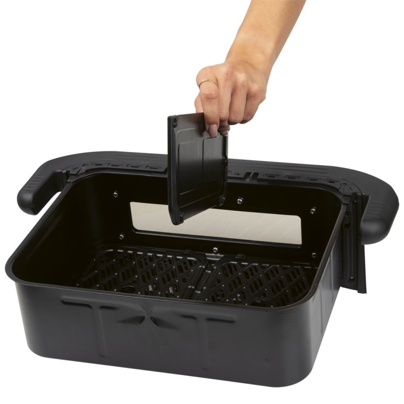 ProfiCook PC-FR 1313 H Double 10 L Stand-alone 2400 W Hot air fryer Black, Stainless steel