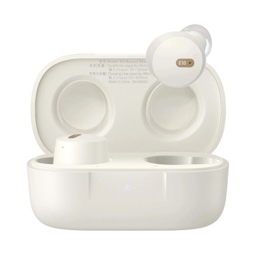 Baseus Bowie E18 Headset True Wireless Stereo (TWS) In-ear Calls/Music USB Type-C Bluetooth White