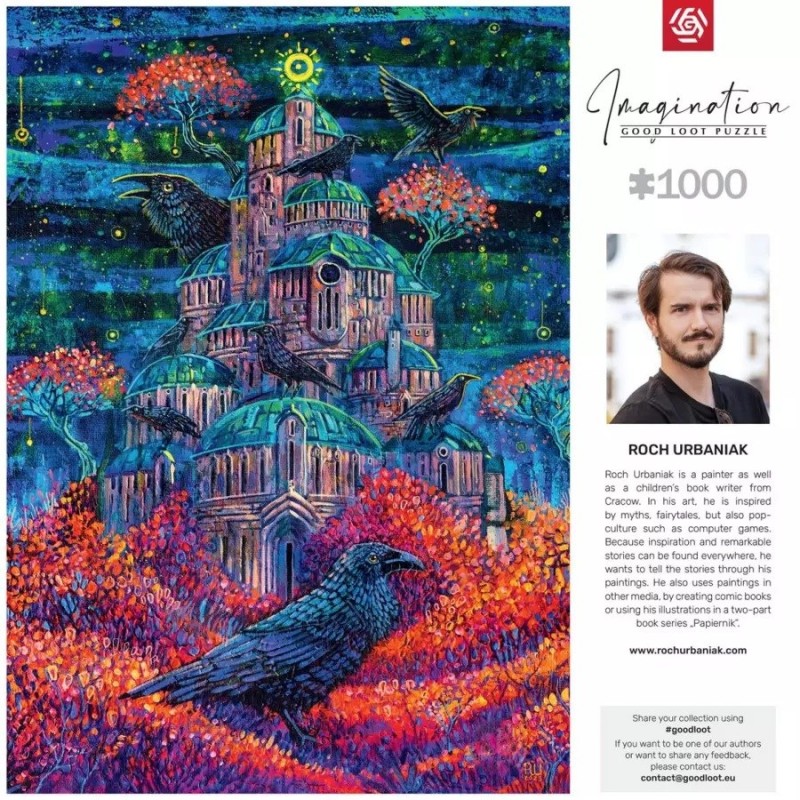 Puzzle Good Loot Imagination - Roch Urbaniak: Raven Queen's Fortress 1000 pc(s) Puzzle Good Loot Imagination - Roch Urbaniak: Raven Queen's Fortress 1000 pc(s)
