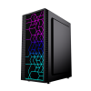 Gembird Fornax 2500 ARGB Gaming ATX computer case, Midi Tower, backlight,  Black