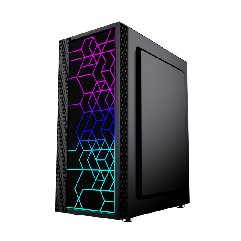 Gembird Fornax 2500 ARGB Gaming ATX computer case, Midi Tower, backlight, Black Gembird Fornax 2500 ARGB Gaming ATX computer case, Midi Tower, backlight, Black