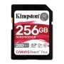 Kingston Technology 256GB Canvas React Plus SDXC UHS-II 280R/150W U3 V60 for Full HD/4K
