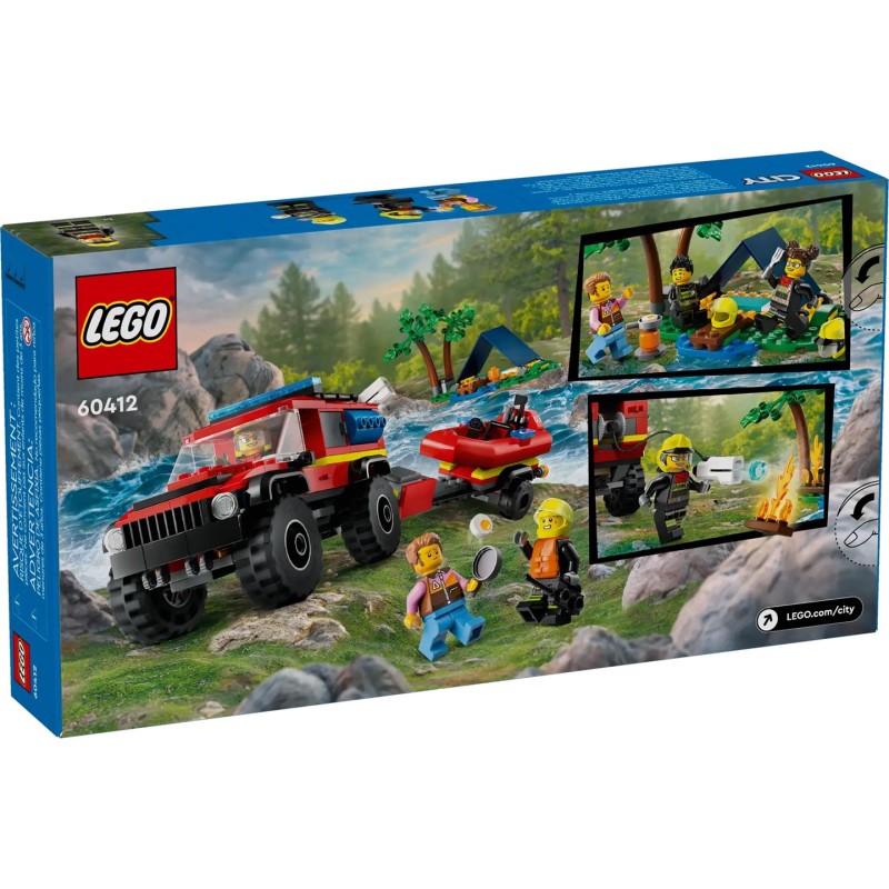 LEGO CITY 60412 4X4 FIRE TRUCK WITH RESCUE BOAT LEGO CITY 60412 4X4 FIRE TRUCK WITH RESCUE BOAT