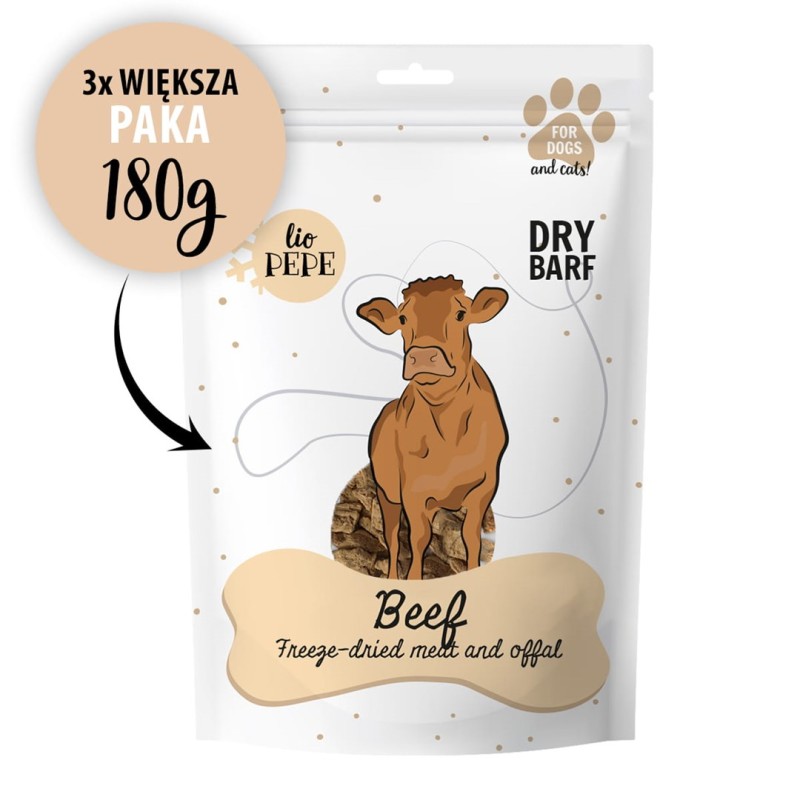 PAKA ZWIERZAKA Lio Pepe Beef XL - dog treat - 180g