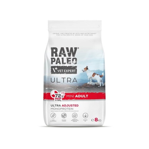 VET EXPERT RAW PALEO Ultra Mini Adult Beef - dry dog ​​food - 8 kg