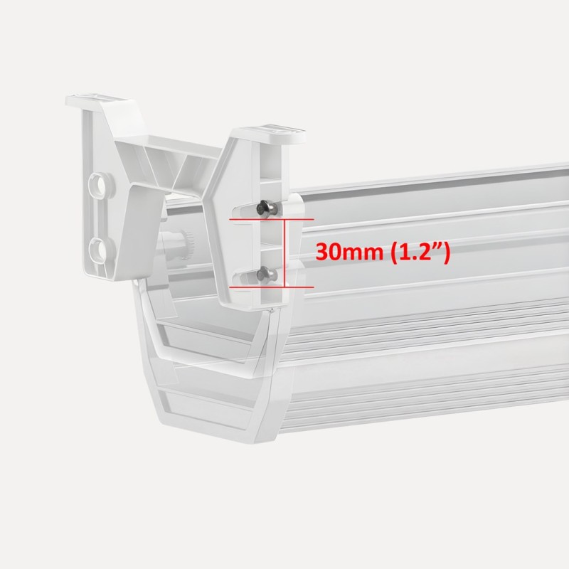 Maclean under-desk cable/extension organizer, max. load 5kg, white, MC-106 W