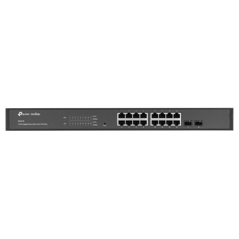 TP-Link Omada 16-Port Gigabit Smart Switch with 2 SFP Slots TP-Link Omada 16-Port Gigabit Smart Switch with 2 SFP Slots