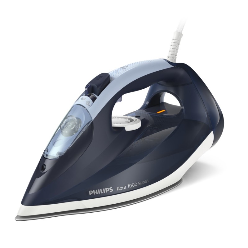 Philips 7000 series DST7030/20 iron Dry & Steam iron SteamGlide Plus soleplate 2800 W Blue Philips 7000 series DST7030/20 iron Dry & Steam iron SteamGlide Plus soleplate 2800 W Blue
