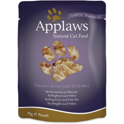 APPLAWS Natural Cat Food Chicken with rice - wet cat food - 70g