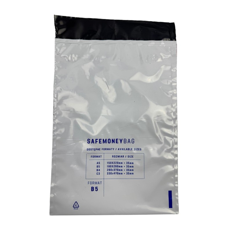 Security envelopes BESTPAK SAFEMONEYBAG deposit envelopes 260x370+35 mm B4 100 pcs. Transparent Security envelopes BESTPAK SAFEMONEYBAG deposit envelopes 260x370+35 mm B4 100 pcs. Transparent